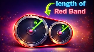 Find the Length of the Red Band 🔴 | Geometry Puzzle 