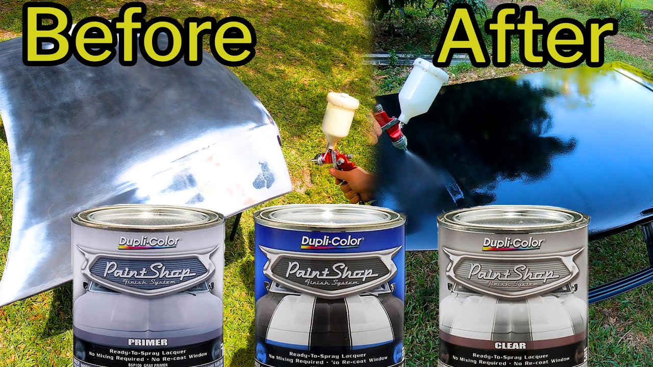 Duplicolor Paint shop, DIY paint job with All 3 stages. Primer, Color
