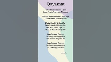 Thumbnail of Qayamat Song Lyrics | Housefull 5 | Neeraj Shridhar, Shruti Dhasmana