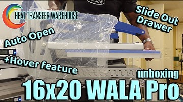 Heat Transfer Warehouse 16x20 WALAPro Auto Open Slide Out Drawer Heat Press Unboxing