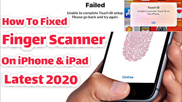 Touch iD Failed ( Unable to Complete Touch id Setup ) Fixed Finger  Scanner on iPhone & iPad  iOS