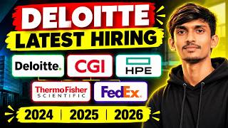 Deloitte, CGI, HPE, FEDEX & ThermoFisher Hiring Updates 2026 | Latest IT Hiring Updates 2026