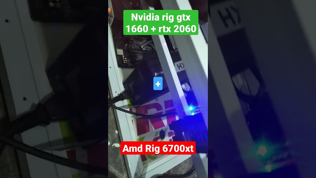 Mining RIG Nvidia rtx 2060,GTX 1660 + AMD RX 6700 xt