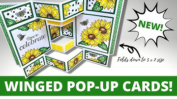 NEW Winged Pop-Up Cards - NO DIES NEEDED!!!