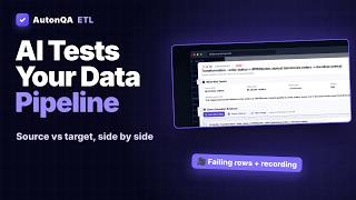 AutonQA ETL – Autonomous ETL Testing & Data Quality | Product Film