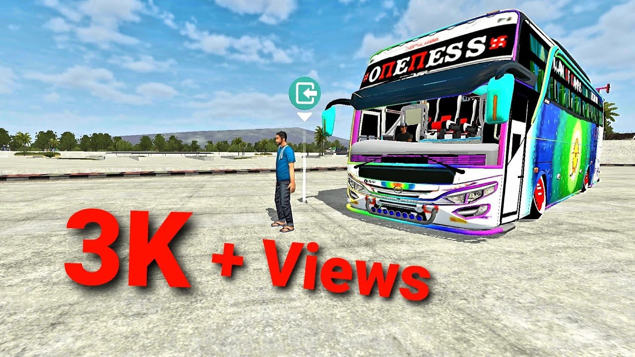 DJ light bus mod for bus Simulator Indonesia - YouTube
