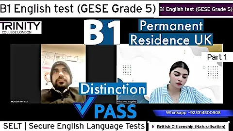 Full Test B1 English test (GESE Grade 5) | SELT British Citizenship| Trinity College London ILR UK - DayDayNews