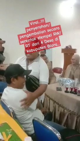 Viral..!! pengembalian stempel RT/RW di Blora