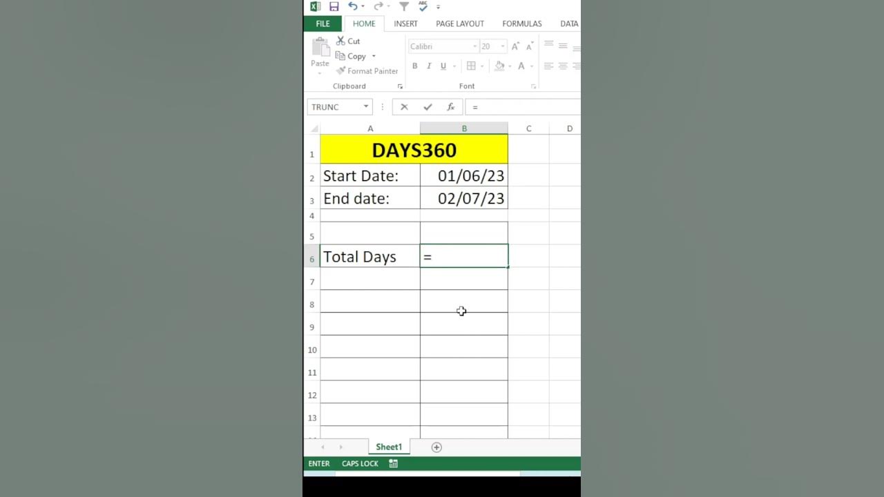 Mastering the days360 formula in excel comprehensive tutorial youtube
