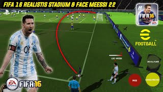 FIFA 16 Mobille | New Update Stadium Khalifah & Messi Qatar 23 | Work For All Data | FIFA 16