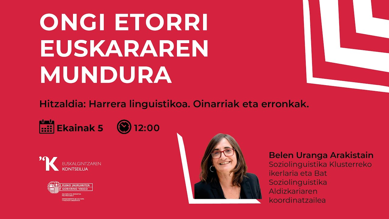 HITZALDIA | Belen Uranga Arakistain - Harrera linguistikoa. Oinarriak eta erronkak
