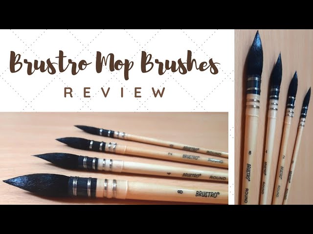 Brustro Mop Brush Review, Brustro mop brush set review, Affordable Mop  brushes