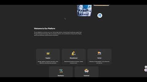 Blockchain based supply chain pharmaceutical system(Medoblock Demo)