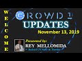 Crowd1 Updates 13nov2019