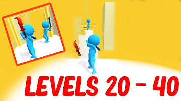 Sword Play! Ninja Slice Runner 3D Levels 20-40 | Gameplay Walkthrough (Android, iOS)
