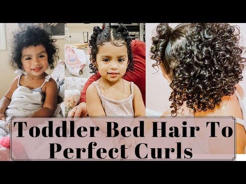 How To Refresh Kids Curly Hair! Curly Hair Routine! Toddler Curly Hair Tutorial!