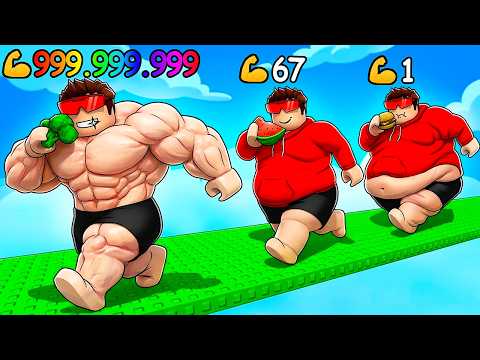 OMED EVOLUIU de GORDO até MUSCULOSO no ROBLOX
