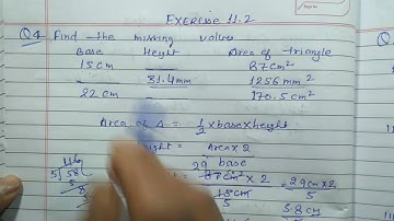Class 7 - Exercise  11.2 - Q 4 | Find the missing values