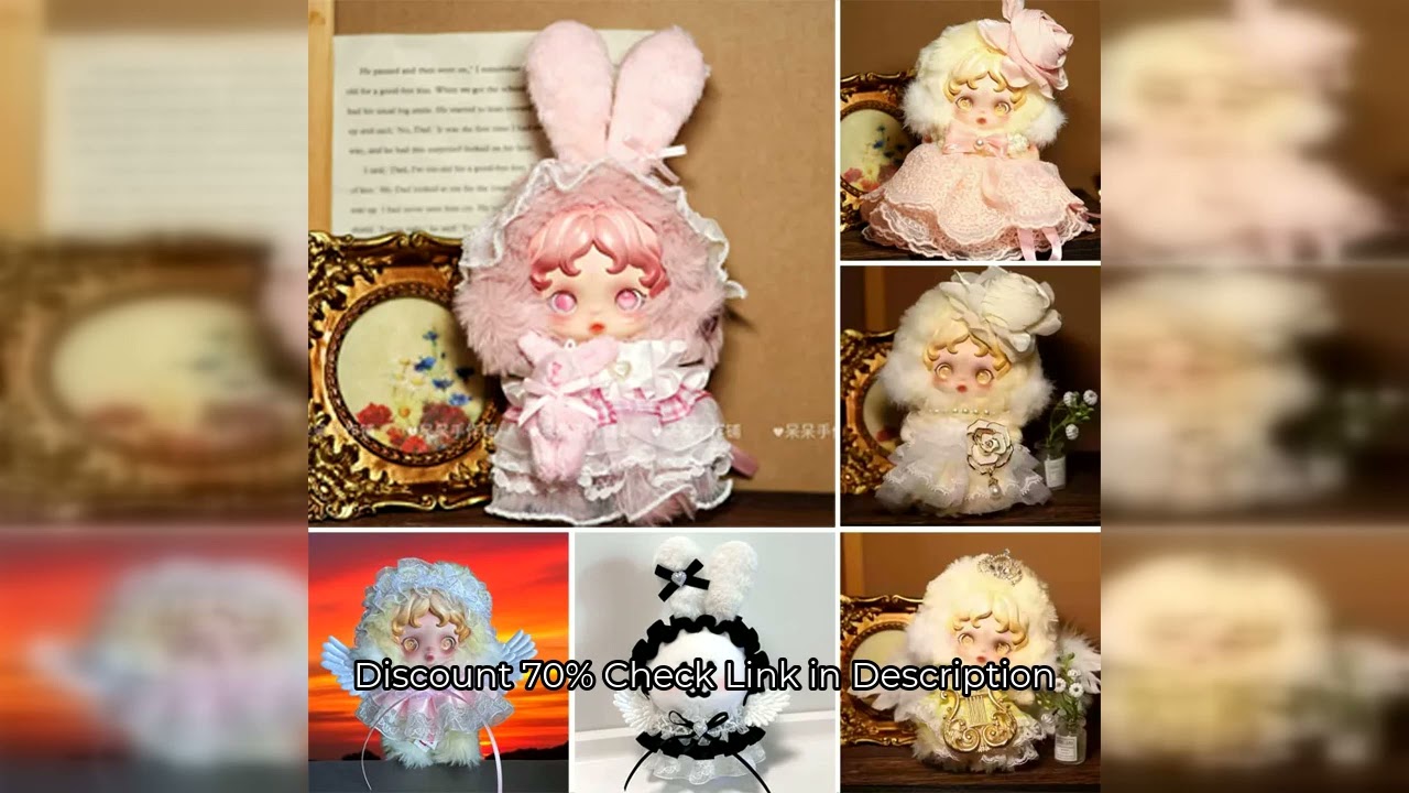 10cm Mini Doll Clothes For Skullpanda V1/V2 L'Impressionnisme Series Clothing Cute Princess Dress Do
