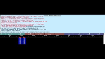 RTTY 45 with 170 Hz Shift Calibration and Test Example