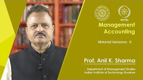 Material Variances- II