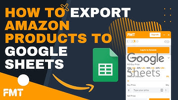 How To Export Amazon Products To Google Sheets