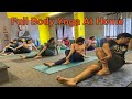 Full body yoga at home   complete body yoga workout  ghar par yoga