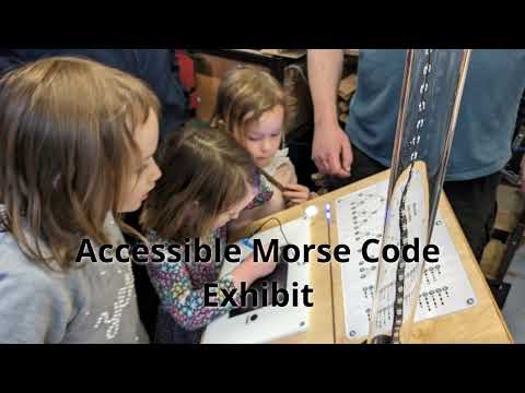 Easy to use Morse code museum exhibit