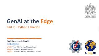 IA generativa en el borde - Parte 2&3 - Python & Advancing EdgeAI