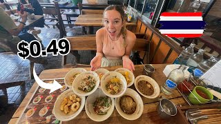 Bangkok's ULTIMATE food experience | Thailand's cheapest noodles at Boat Noodles Alley