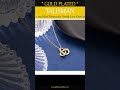 1.00ct Real Moissanite Trendy Love Knot Infinity Pendant 14k Yellow Gold Plated