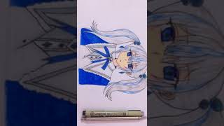 رسم بنت انمي _مره كنت برسم ورسمت