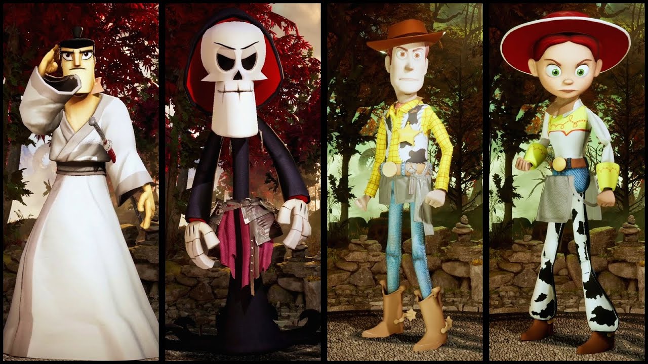 Samurai Jack, Grim, Billy, Woody, Jessie & Barry B. Benson - Skin Mod ...