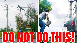 Electrical Fails That You Must NEVER Do.. Don't Be Like These Guys!