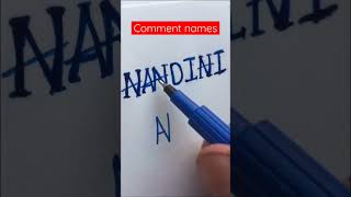 Name logo Nandini comment your names #shorts #graphicdesign #logo #trending