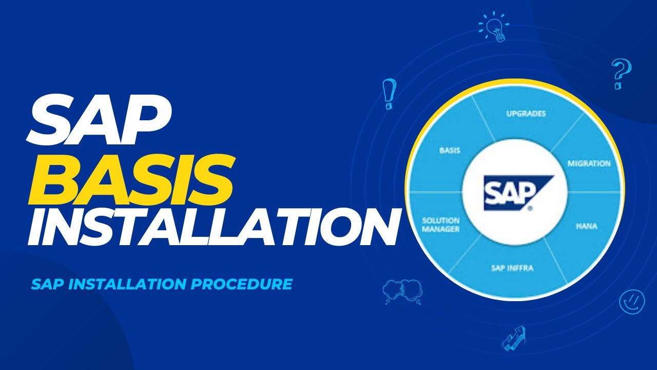 SAP BASIS - SAP INSTALLATION PROCEDURE - YouTube