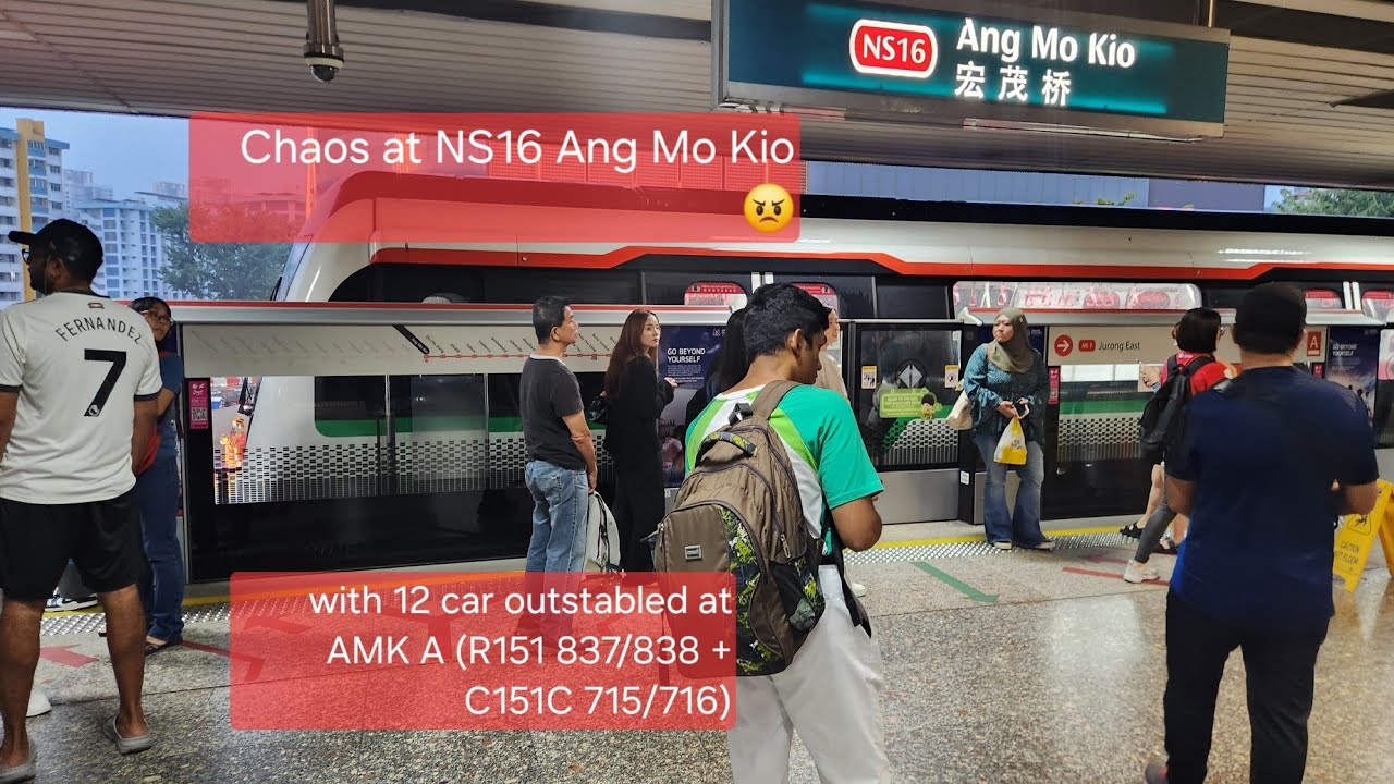 (Chaos at AMK Station !!)[SMRT] NSL R151 837/838 + C151C 715/716 ...