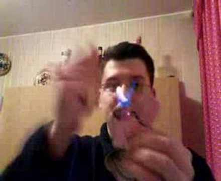 zippo trick: flying flame / latający płomień
