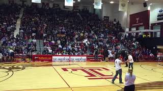 Dan Ray of Cumberland makes half-court shot