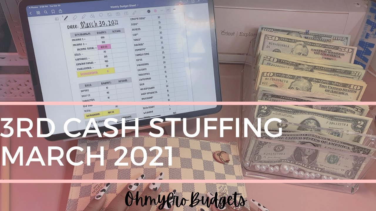 Cash Stuffing: BiWeekly, IG: @baddiesnbudgets