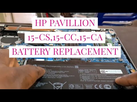 HP Pavilion 15-CS laptop BATTERY REPLACEMENT (1500 series 15 CC, 15 CA, 15 CS)