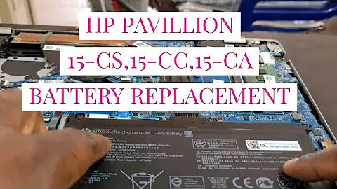 HP Pavilion 15-CS laptop BATTERY REPLACEMENT (1500 series 15 CC, 15 CA, 15 CS)