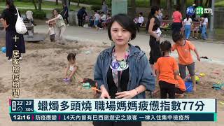 蠟燭多頭燒 職場媽媽疲憊指數77分｜華視新聞 20210504