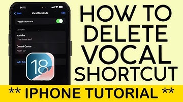 How to Delete Vocal Shortcut Phrases on iPhone iOS 18 (2024)