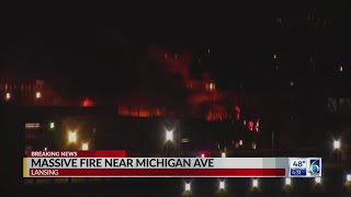 Massive Fire Near Michigan Ave.