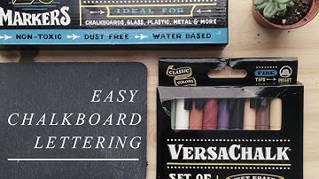 Chalkboard Lettering with Versachalk Markers + GIVEAWAY | Authentic by Frani
