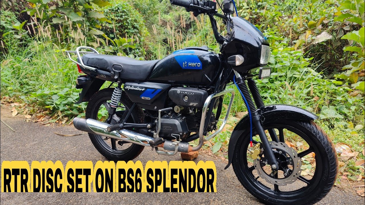 rtr-disc-set-on-bs6-splendor-low-budget-disc-set-youtube