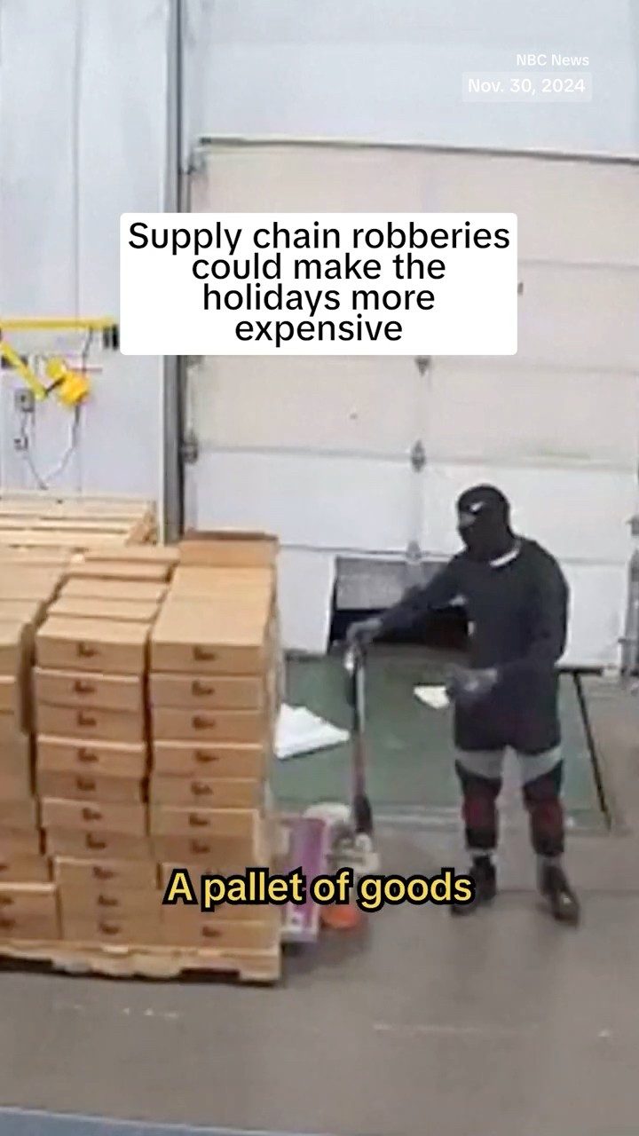 Supply chain robberies could make the holidays more expensive