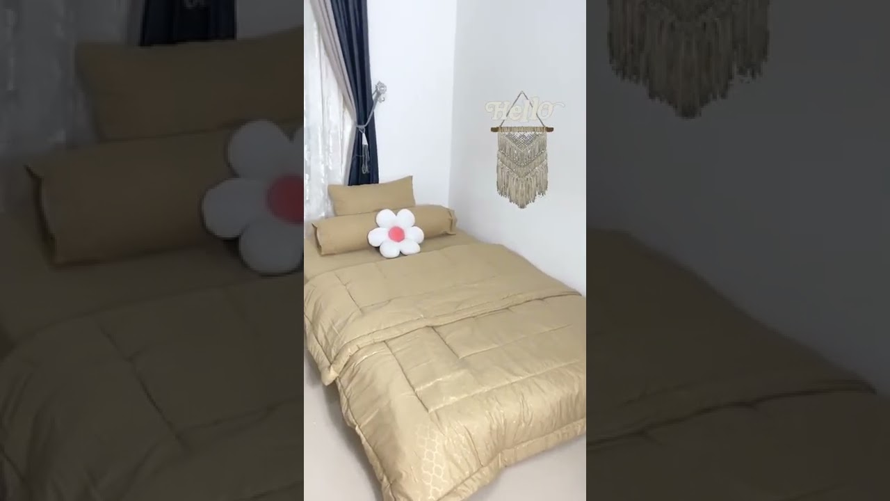rekomendasi bedcover aesthetic ala pinterest by rosanna online di Tiktokshop 