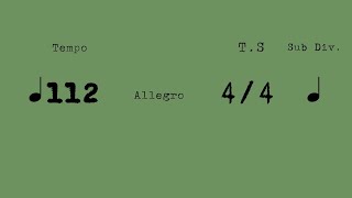 METRONOME - 112 BPM ALLEGRO